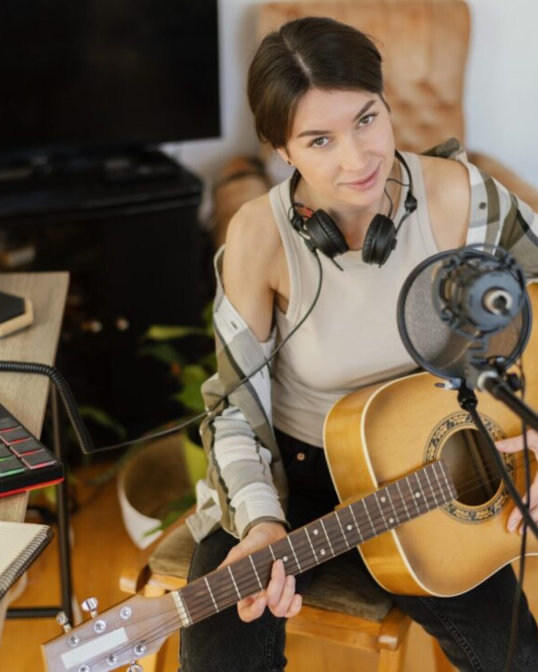 creative-woman-practicing-song-home creative-woman-practicing-song-home